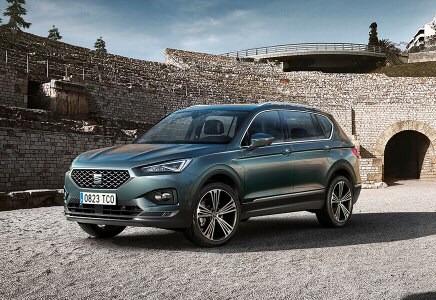 Presenting the new flagship model, SEAT Tarraco large SUV at the old roman circus ruins