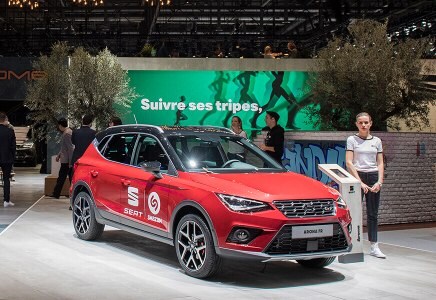 SEAT Arona with Shazam at Geneva Motor Show
