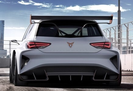CUPRA model parked back view