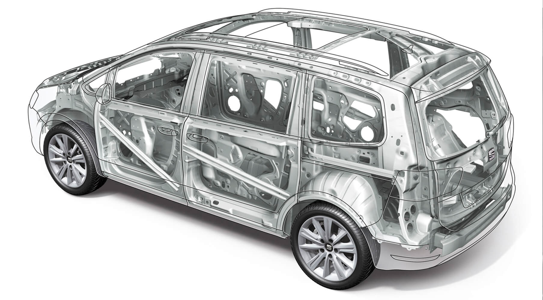 SEAT Alhambra 5D X-Ray Crumple Zones