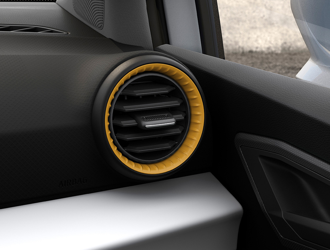 seat-arona-reference-air-vents-honey-mustard-colour