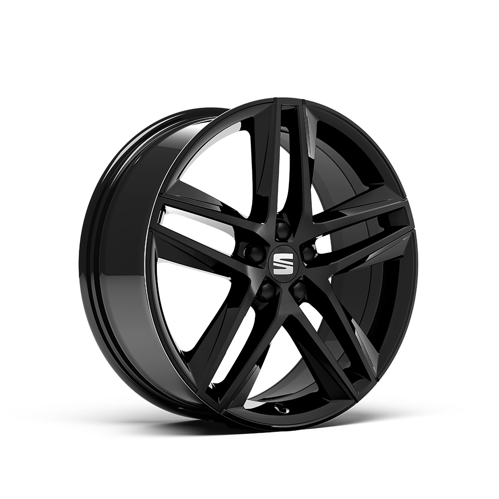 seat ibiza fr performance 18 glossy black alloy wheels