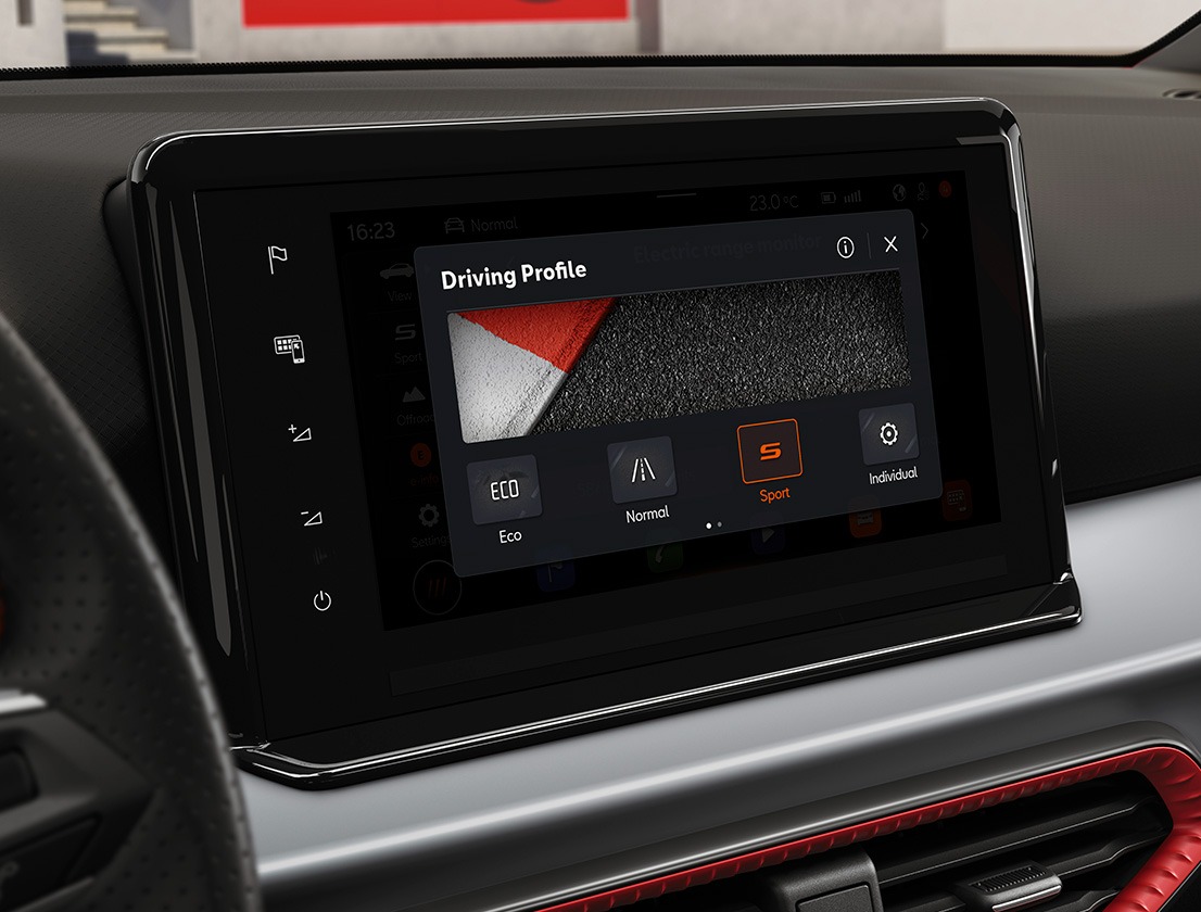 seat ibiza drive profile dashboard