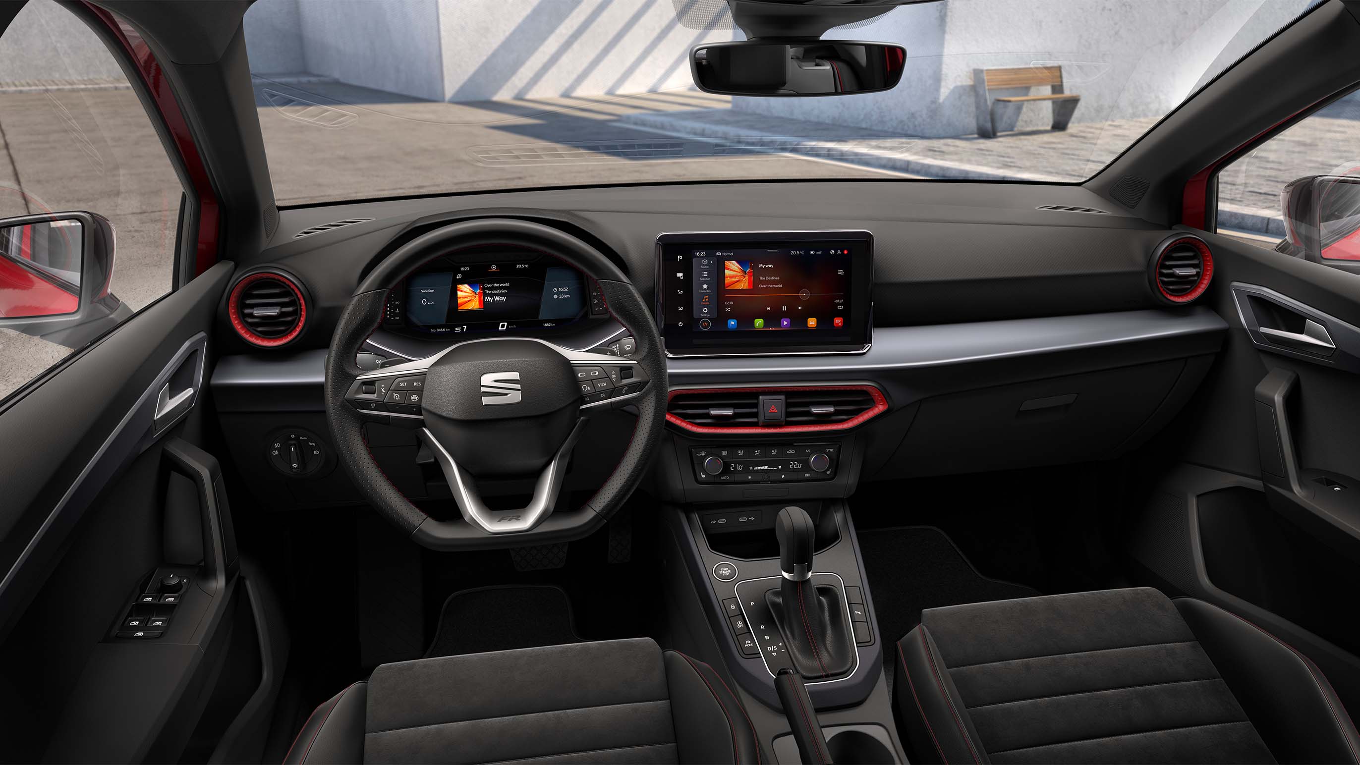 seat ibiza fr dashboard view dinamica sport seats