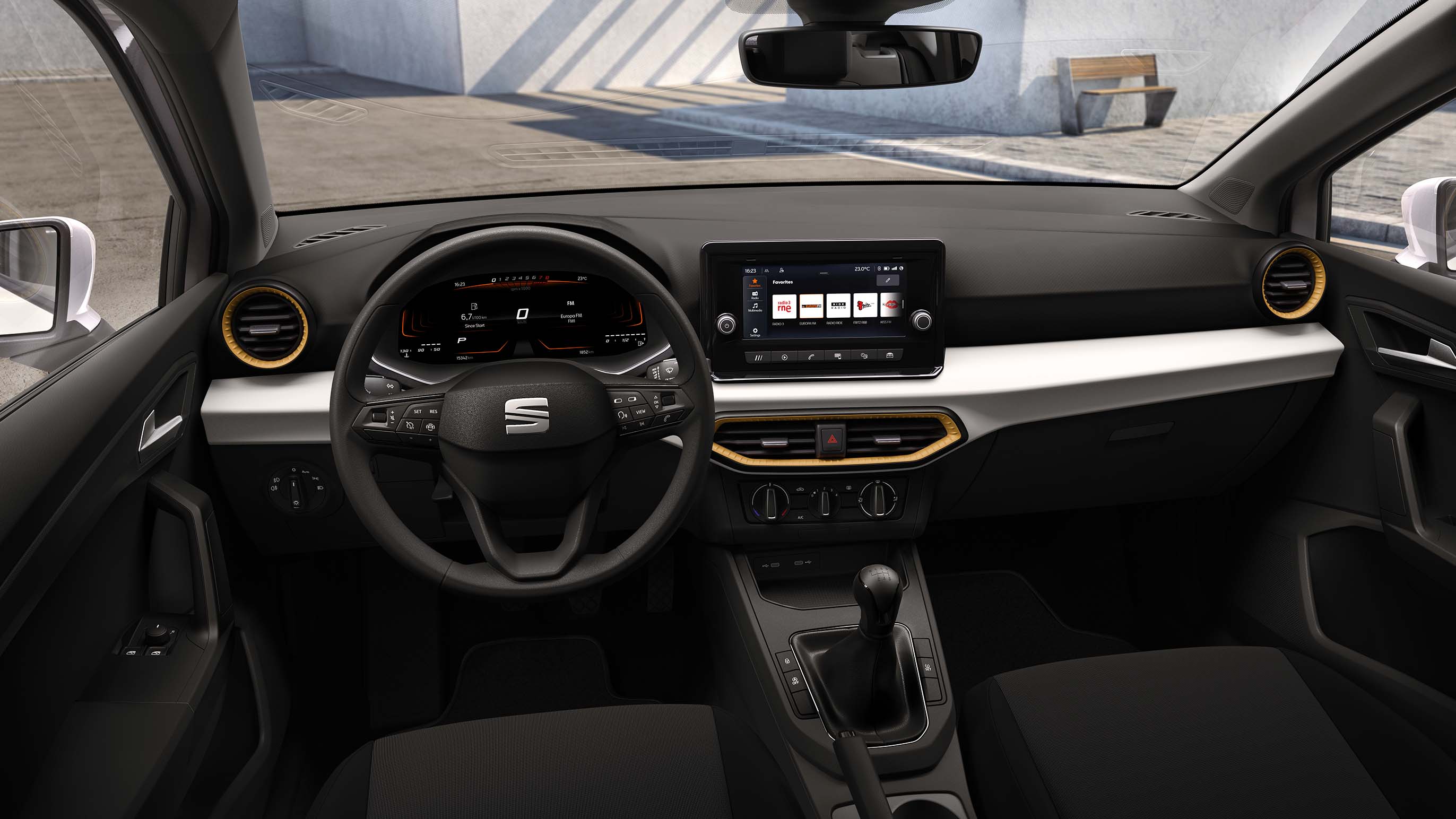 seat ibiza reference dashboard cloth seats