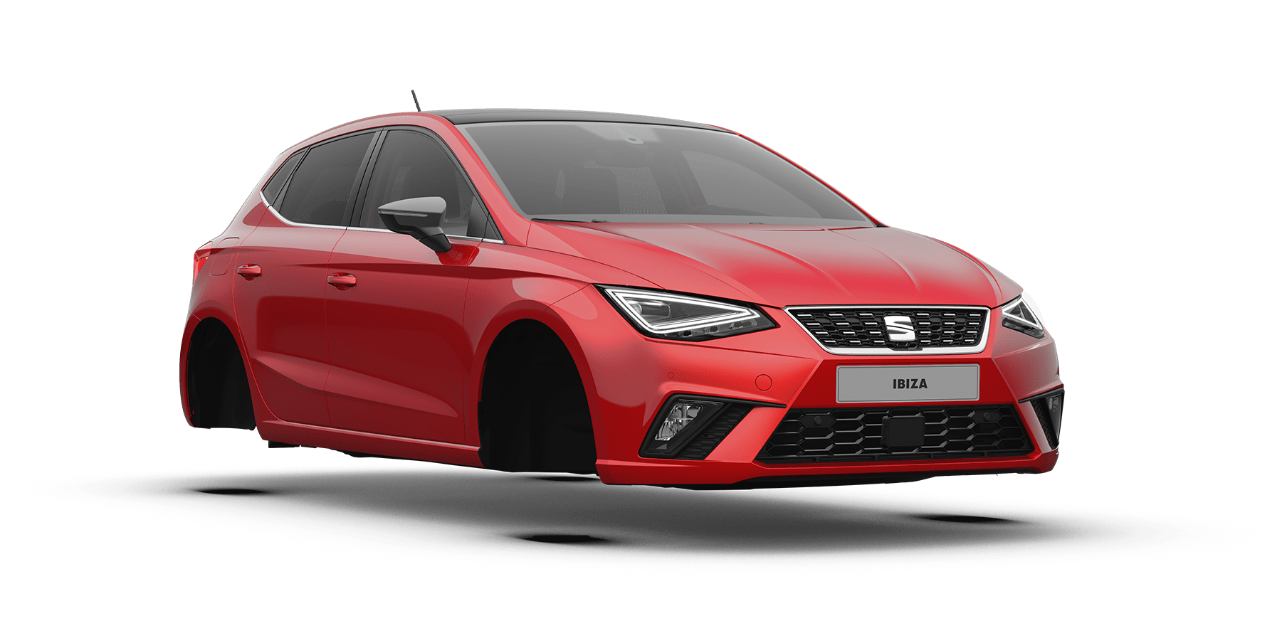 seat ibiza xc colour red desire