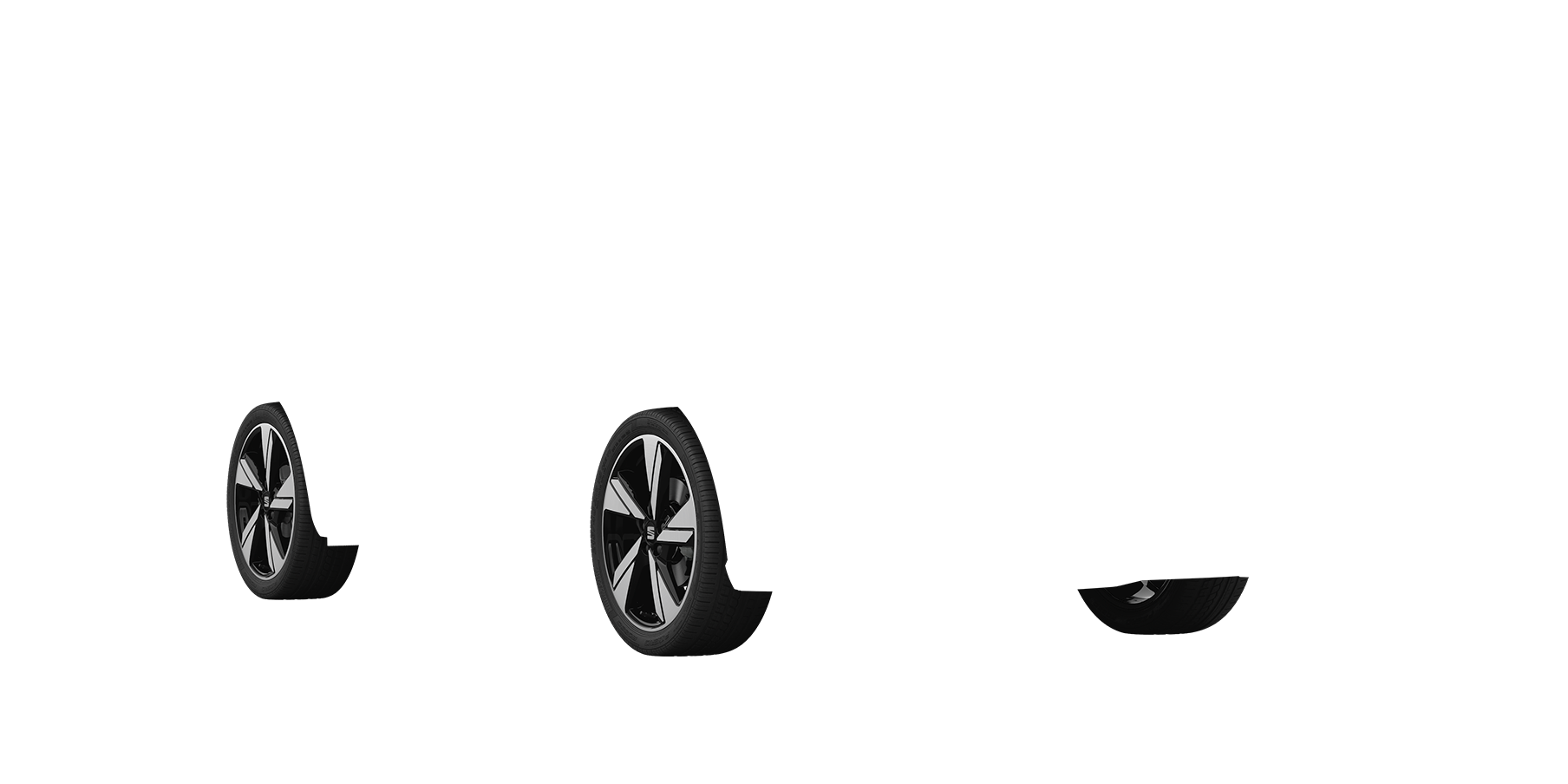 seat ibiza xc performance 18 inch black machined alloy wheels