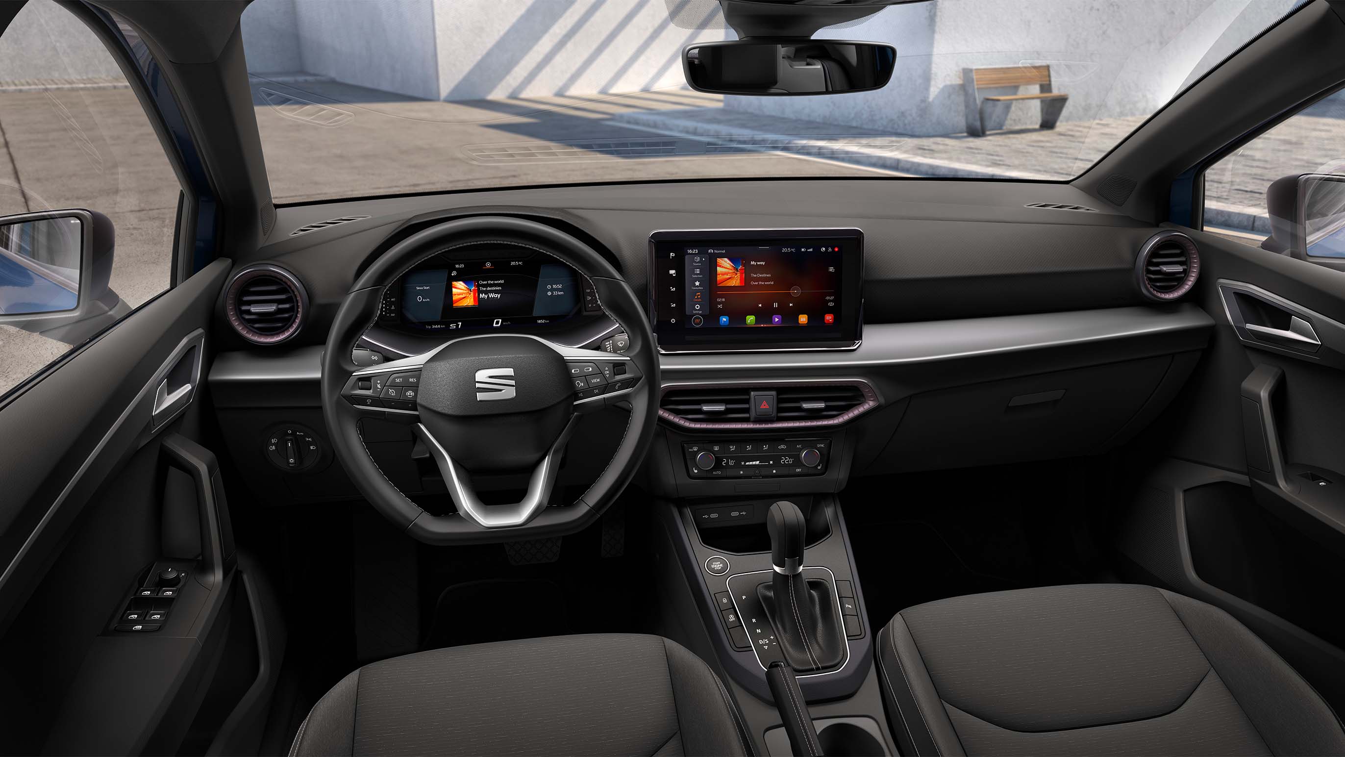 seat ibiza xcellence dashboard cloth seats