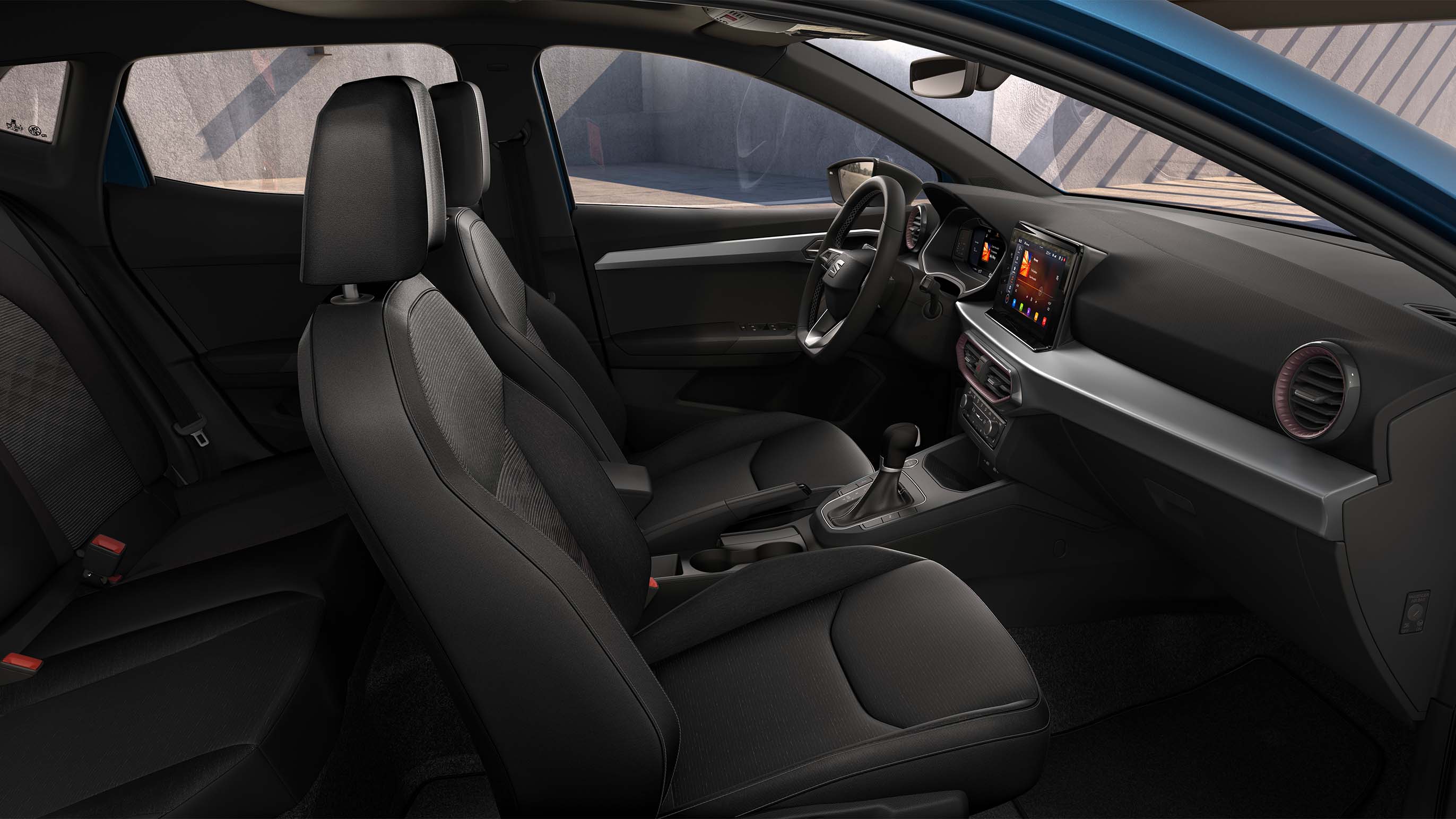 seat ibiza xcellence side view cloth seats
