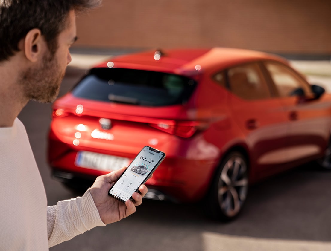 smartphone connect to seat leon remote access service