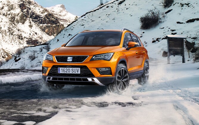 SEAT Ateca snow driving