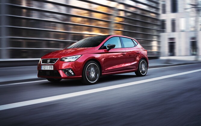 SEAT Leon on the road
